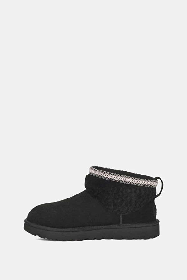 W Classic Ultra Mini Maxi Curly Black Boots 4