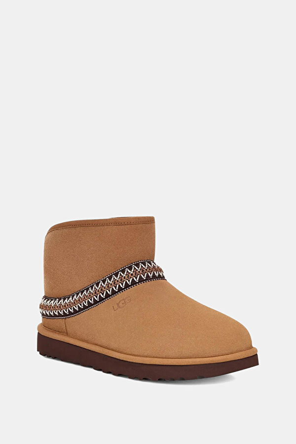 W Classic Mini Crescent Women's Tan Boots 4