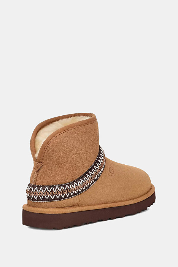 W Classic Mini Crescent Women's Tan Boots 5