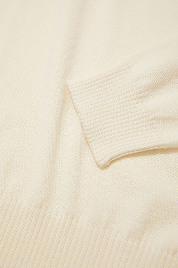 Cream Embroidered Women's Sweater 8