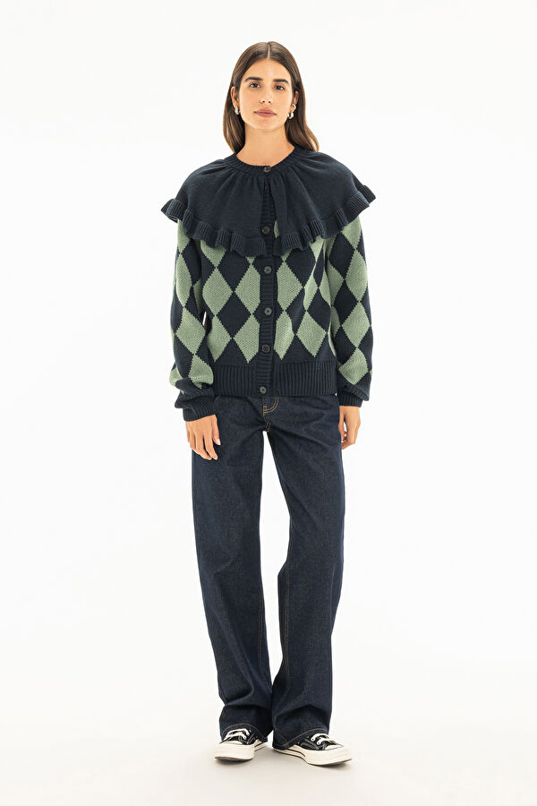 Coffee Baklava Pattern Women's Cardigan 3