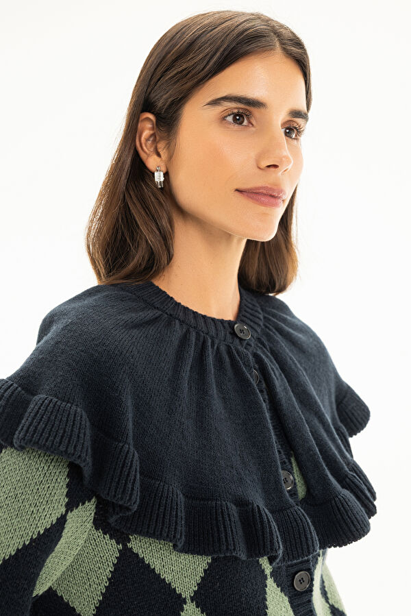 Coffee Baklava Pattern Women's Cardigan 4