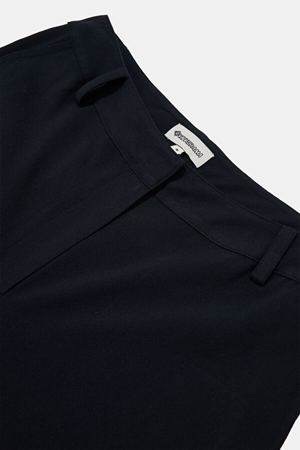Navy Blue Straight Leg Women's Trousers 6