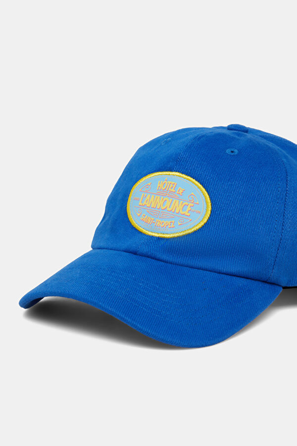 Blue Embroidered Hat 3