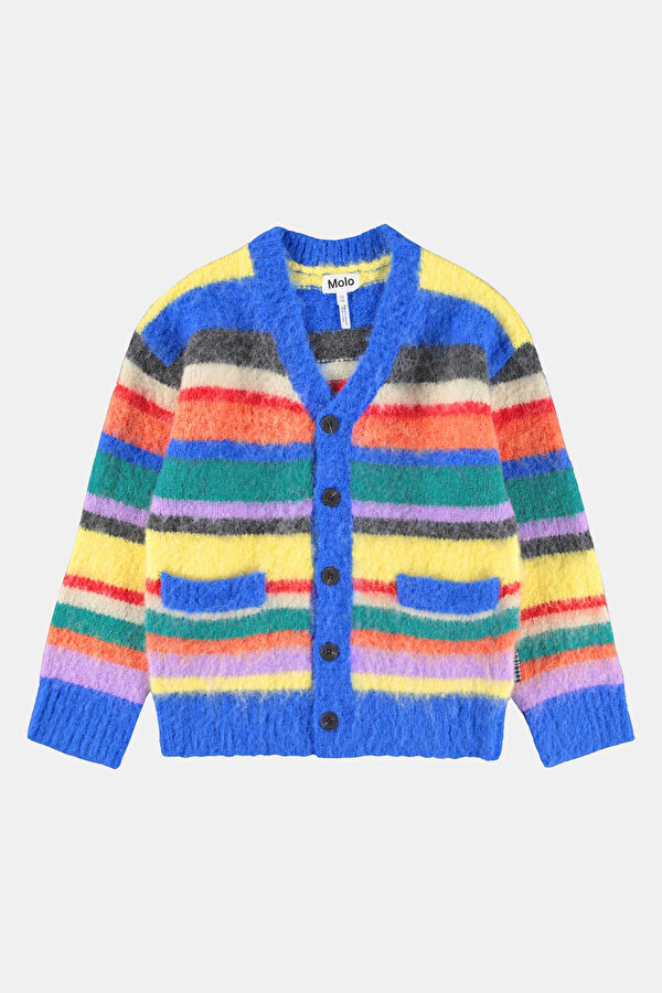 Blue Striped Cardigan