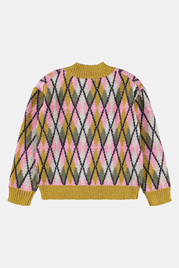 Mustard Plaid Alpaca Wool Sweater 2