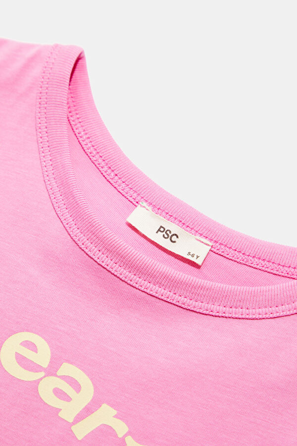 Pink Printed Kids' T-Shirt 3