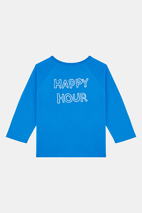 Blue Printed Kids' T-Shirt 2