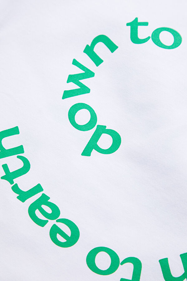 White Printed Kids' T-Shirt 4