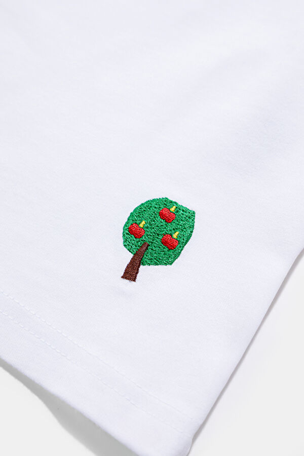 White Printed Kids' T-Shirt 5