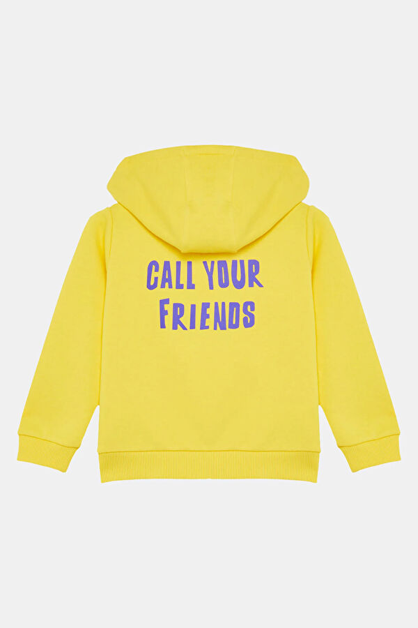 Yellow Hooded Kids' Sweatshirt 2