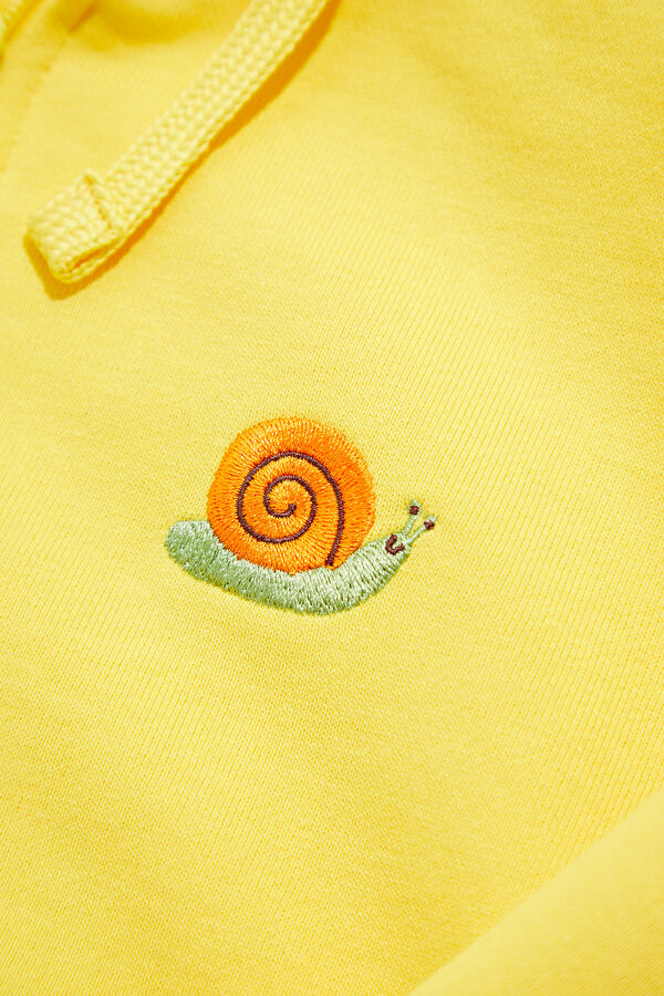 Yellow Hooded Kids' Sweatshirt 4