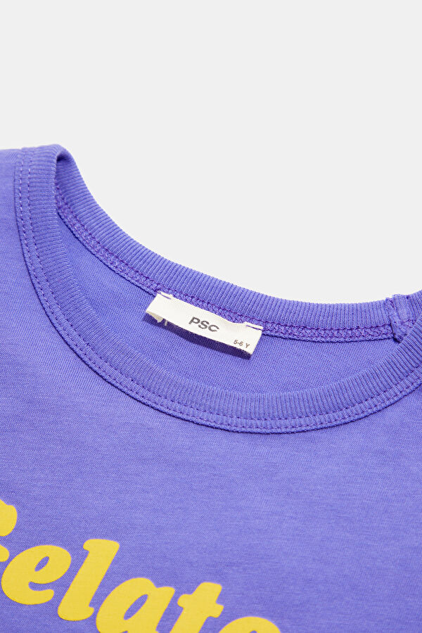 Purple Printed Kids' T-Shirt 3