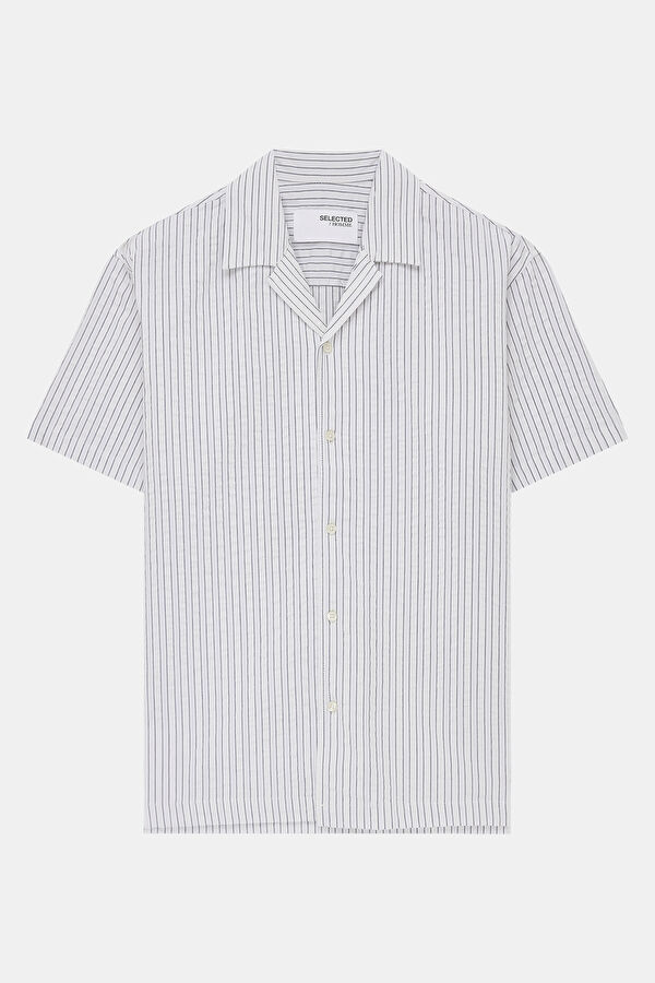 Ecru Striped Men's Shirt