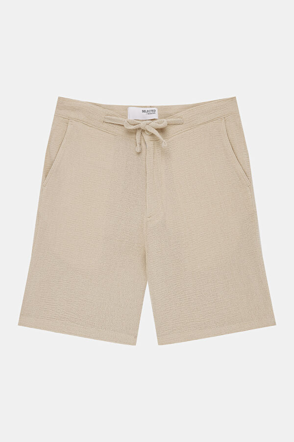 Cream Organic Cotton Shorts