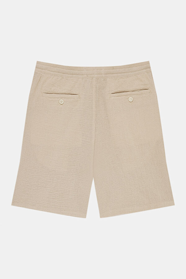 Cream Organic Cotton Shorts 2