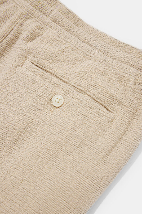 Cream Organic Cotton Shorts 4