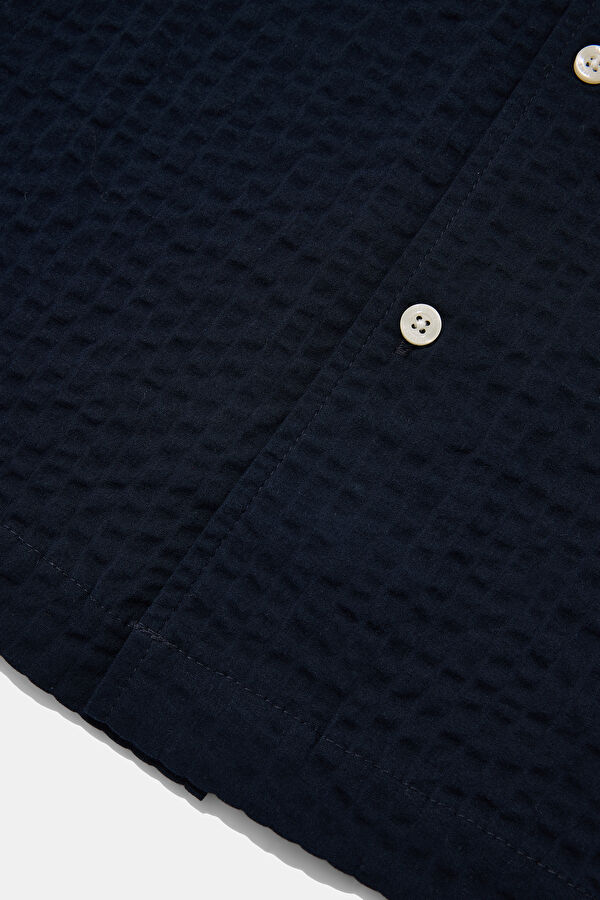 Navy Blue Men's Shirt 4