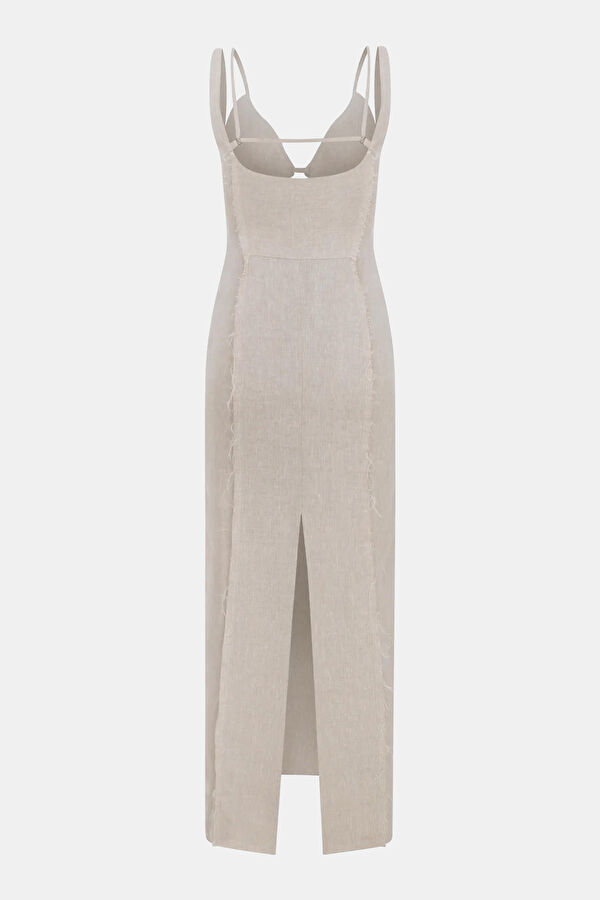 Natural Maxi Linen Women's Dress 2