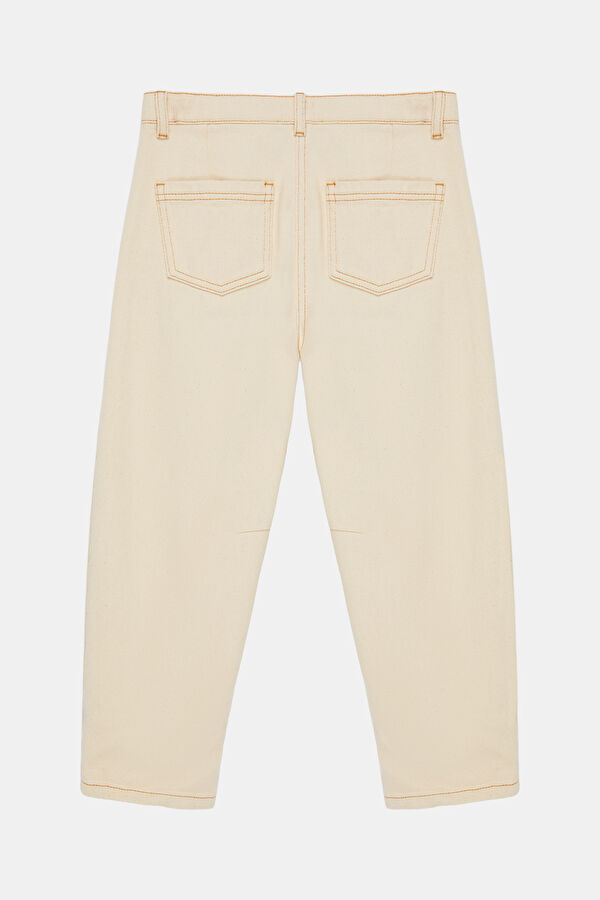 Ecru Straight Leg Kids Pants 2