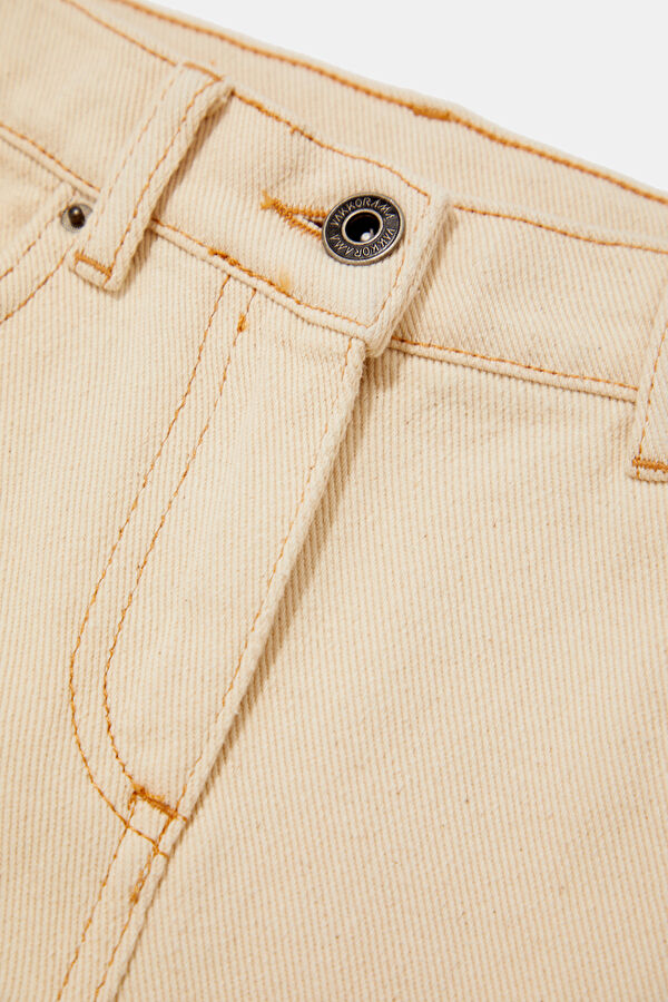 Ecru Straight Leg Kids Pants 3