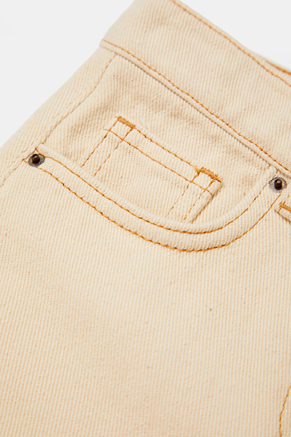 Ecru Straight Leg Kids Pants 4