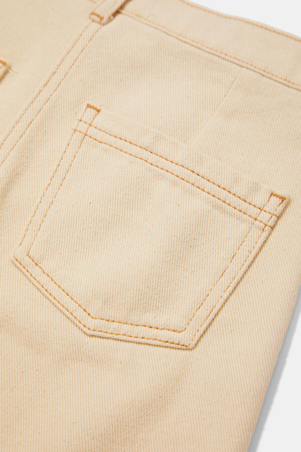 Ecru Straight Leg Kids Pants 6