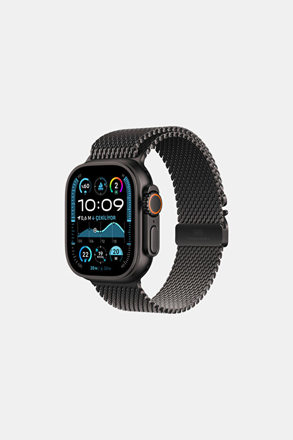 Watch 49mm Siyah Milano Kayış Orta Boy MXKG3ZM/A 3
