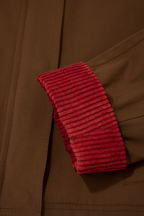 Brown Zippered Kids Jacket 4
