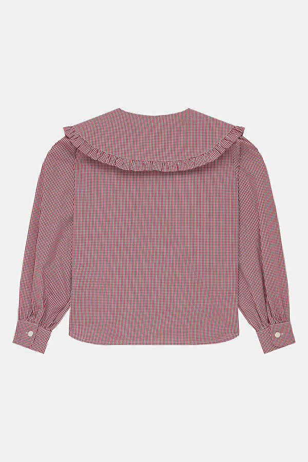 Multicolored Patterned Shawl Collar Kids Shirt 2