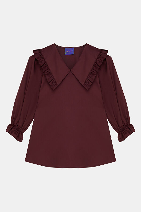 Burgundy Short Kids Dress