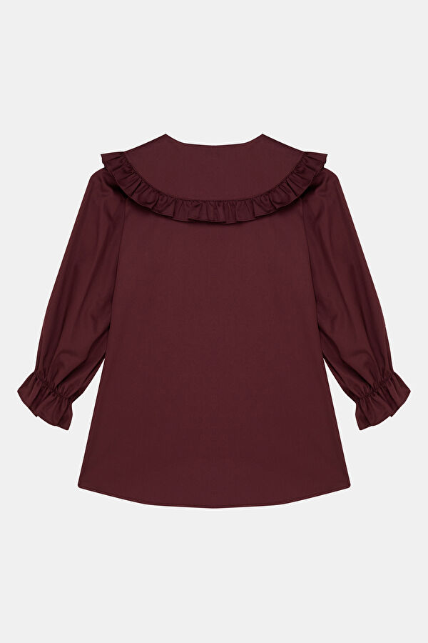 Burgundy Short Kids Dress 2