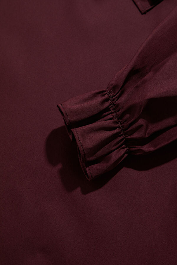Burgundy Short Kids Dress 4