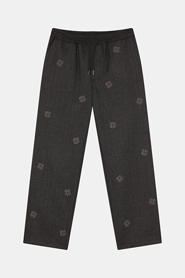 Anthracite Straight Leg Kids Pants