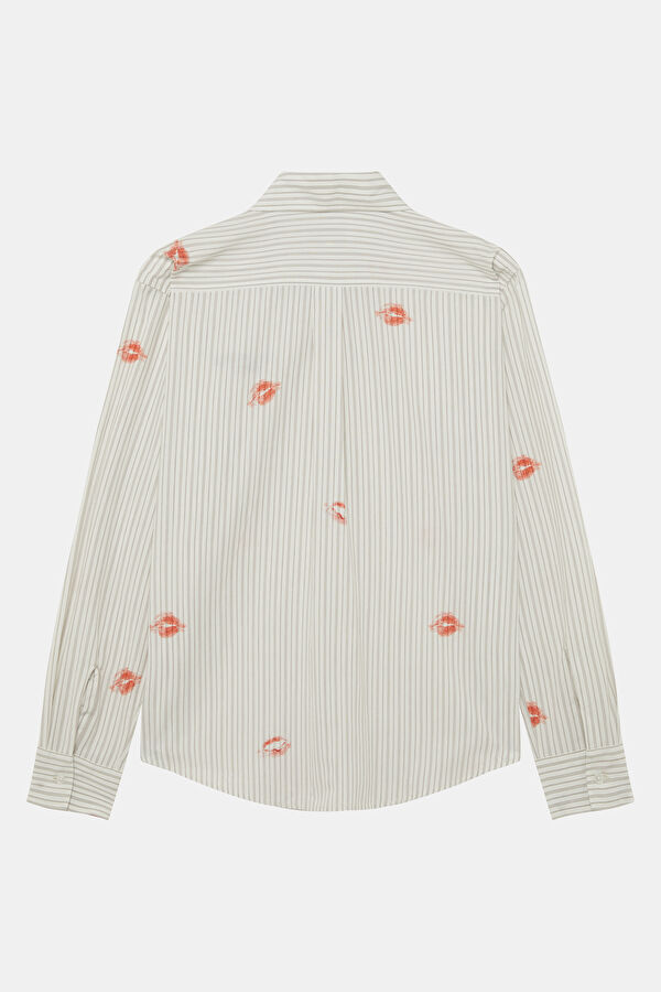 White Design Filled Shirt 2