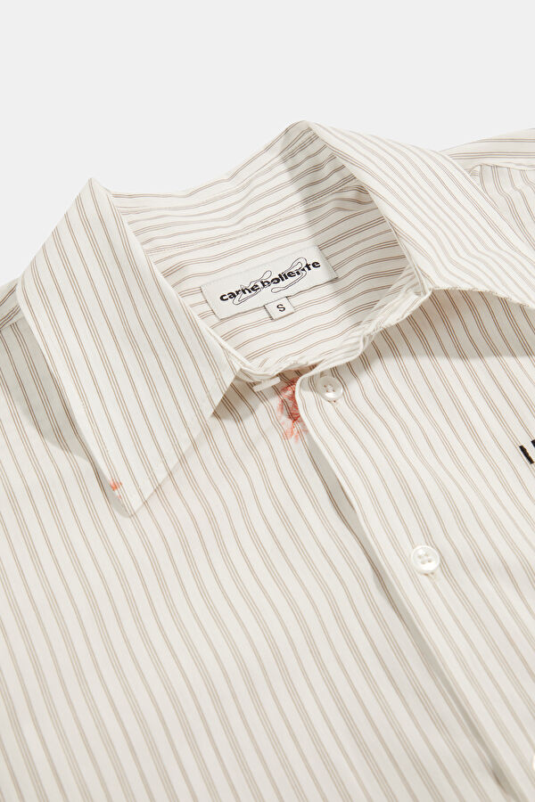 White Design Filled Shirt 3