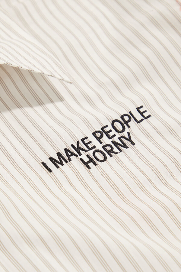 White Design Filled Shirt 4