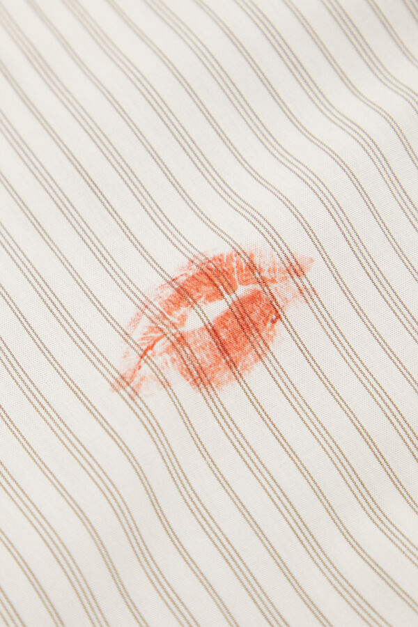 White Design Filled Shirt 5
