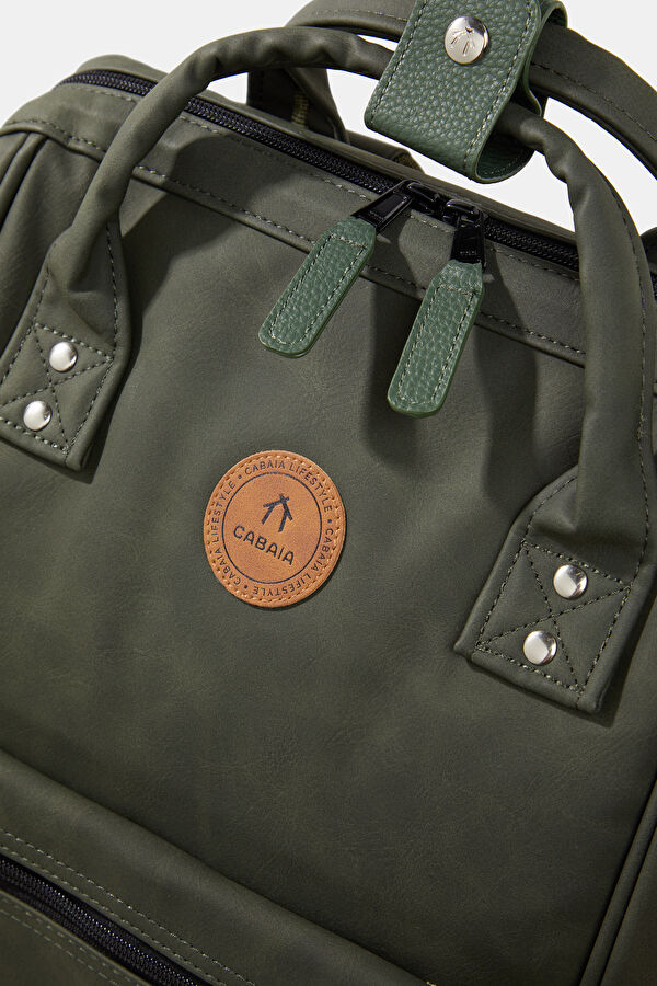 Adventurer Vegan Nubuck Busan Dark Green Bag 4