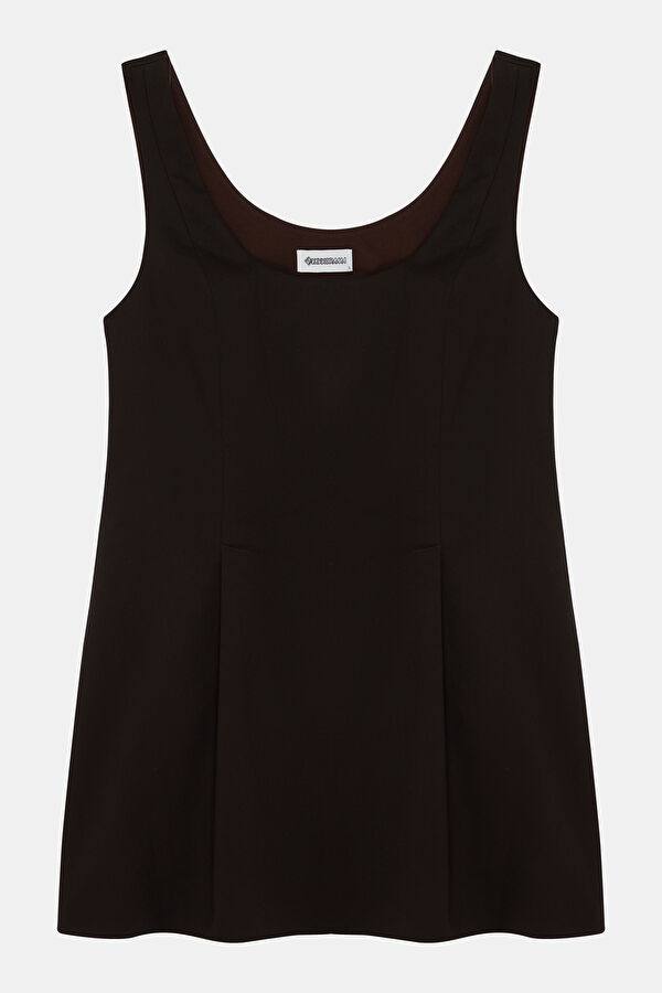 Coffee Short Women's Dress 4