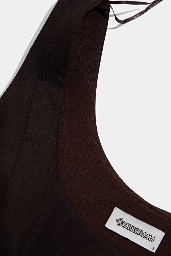 Coffee Short Women's Dress 6