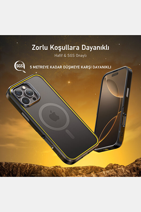 Geleceğin iPhone 16 Pro Magarmor Siyah Telefon Kılıfı 4