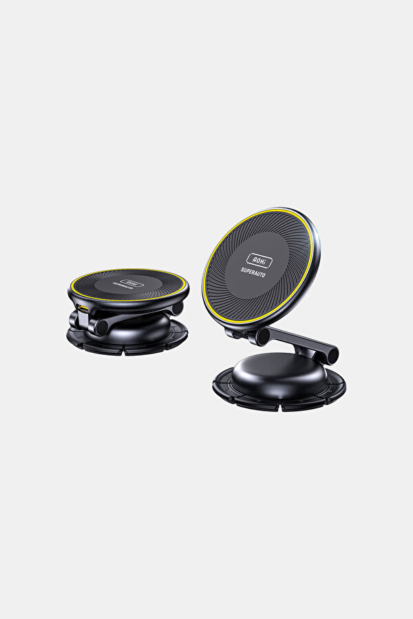 Superauto Katlanabilir Magmetic 15W Kablosuz Siyah