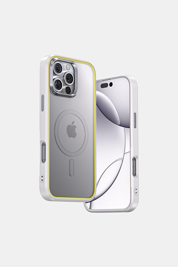 Geleceğin iPhone 16 Pro Max Magarmor Beyaz Telefon Kılıfı