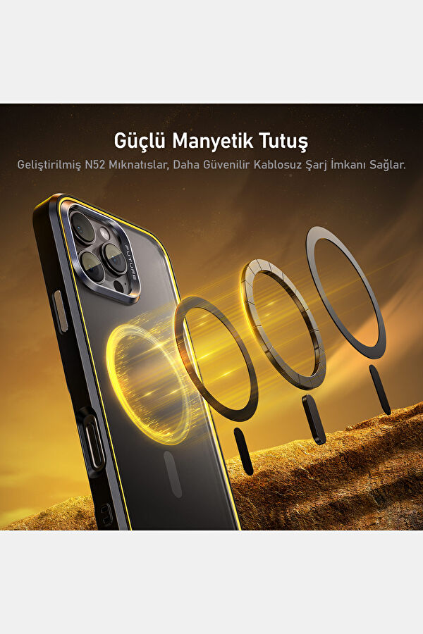 Geleceğin iPhone 16 Pro Max Magarmor Beyaz Telefon Kılıfı 7