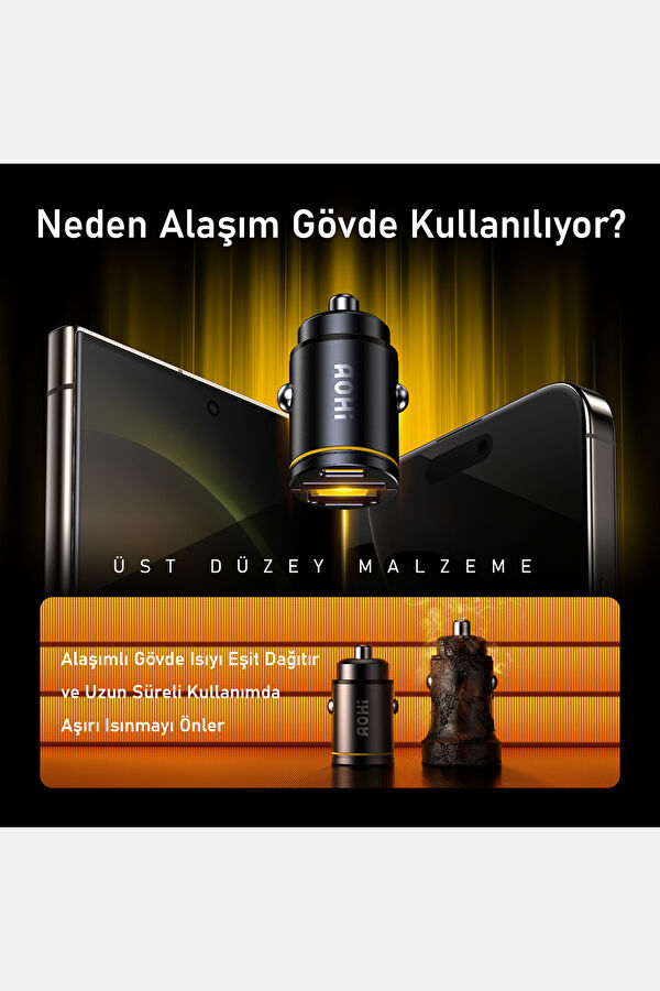 Superauto PD 65W 2 Portlu Siyah Araba Şarj Cihazı 6