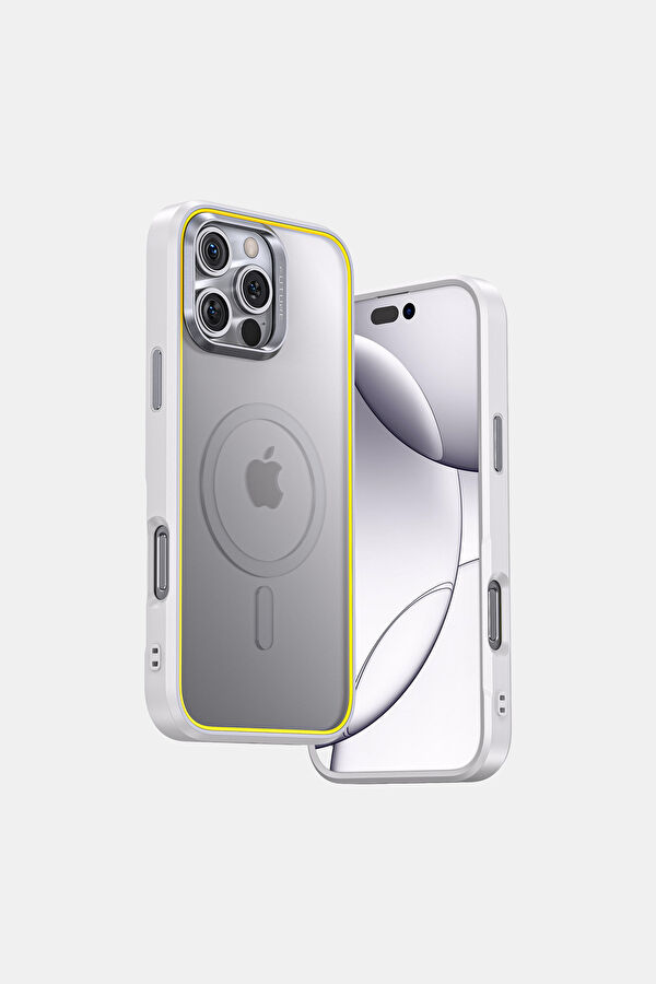 Geleceğin iPhone 16 Pro Beyaz Telefon Kılıfı
