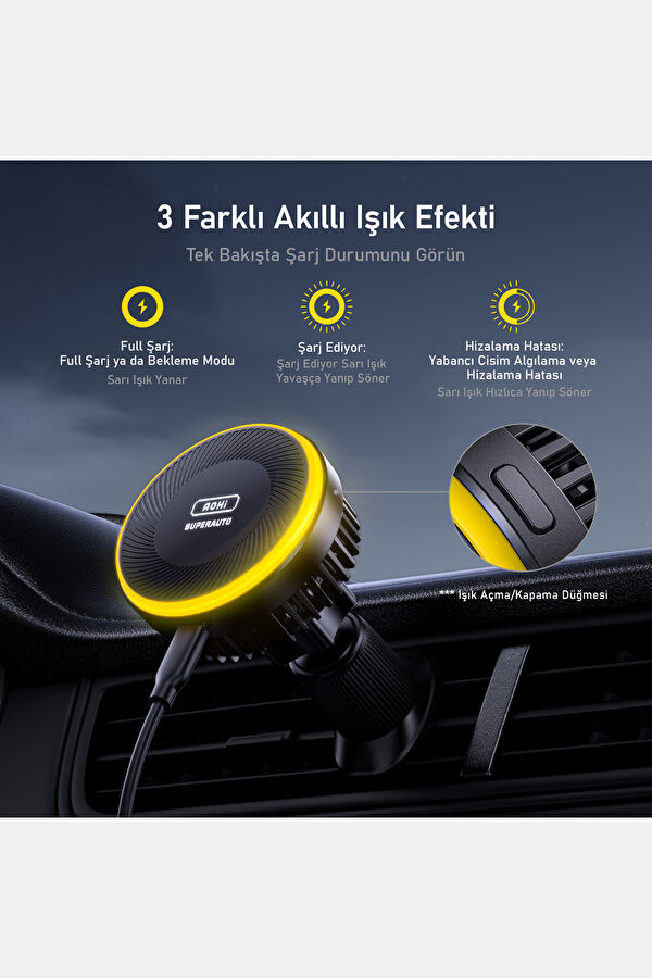 Superauto Kendinden Soğutmalı Manyetik 15W Tel Siyah 5
