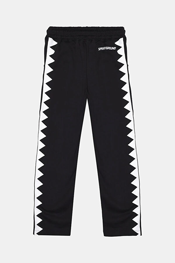 Siyah Bol Paça Çocuk Spor Pantolon 2