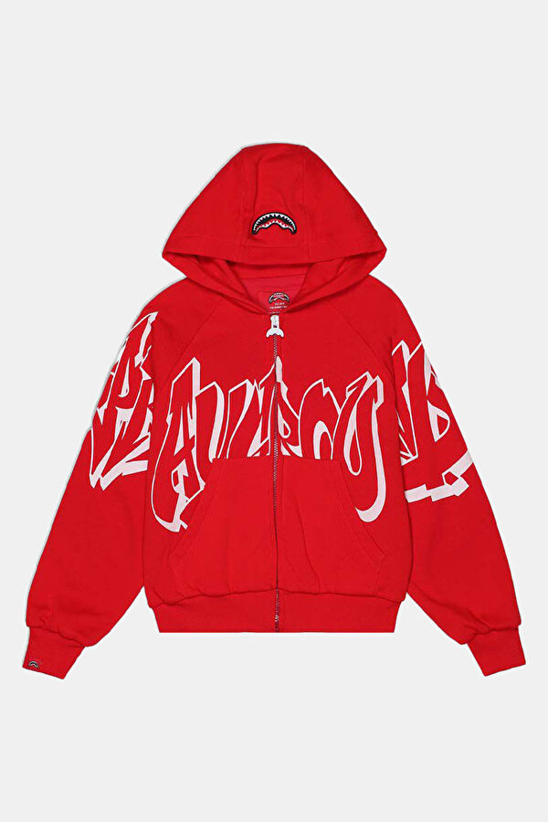 Kırmızı Kapuşonlu Çocuk Sweatshirt